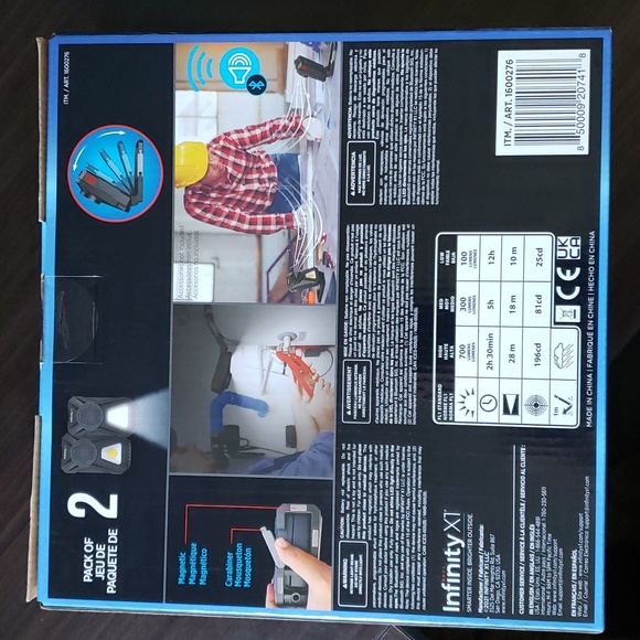 2 Pack Work Light with Speakers, 700 Lumens - Picture 2 of 8